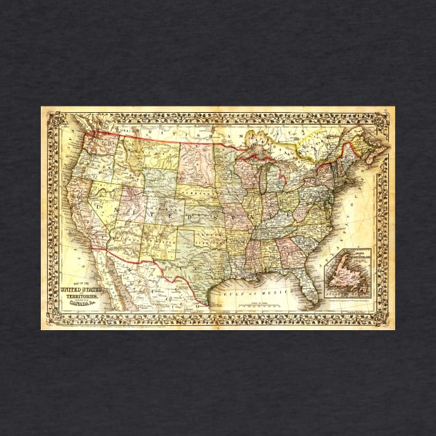 Map of the United States (19th century) by GoshaDron